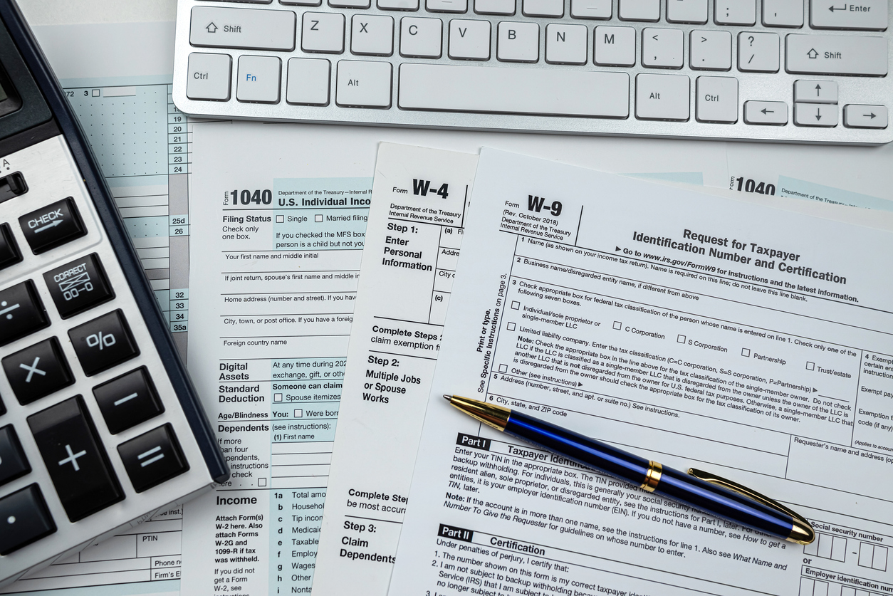 Standard US tax forms