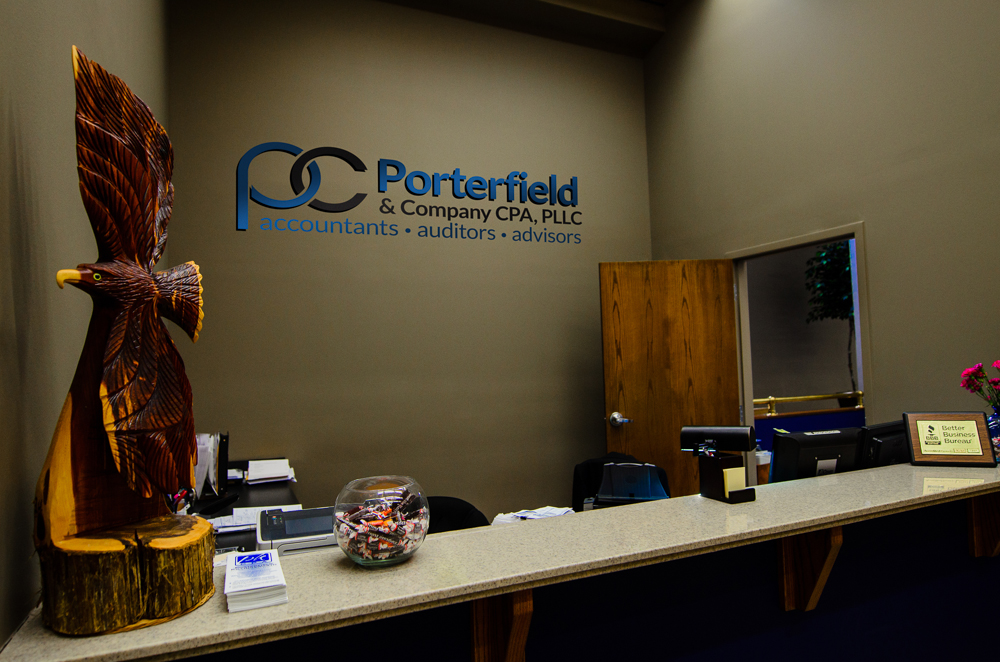 Porterfield CPAs front desk